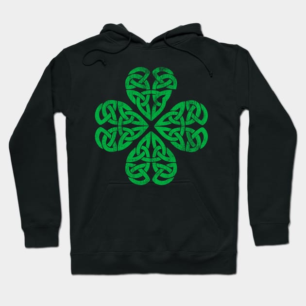 Traditional Celtic Shamrock Hoodie by Vector Deluxe